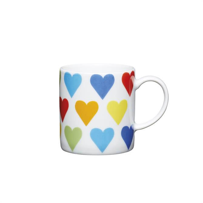 Kitchen Craft Porcelain Hearts 80ml Espresso Cup